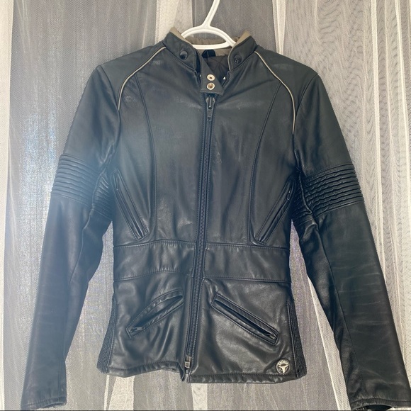 Genuine Taurus leather jacket in black, women’s size 2-4 - Picture 2 of 10